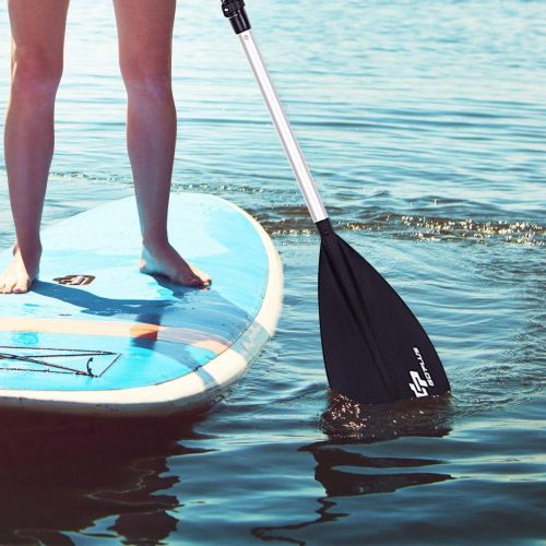  LordBee Black New Nice Adjustable 3-Piece Aluminum Alloy Stand Up Paddle Durable Lightweight