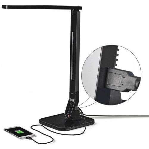  Lorell, LLR99772, Smart LED Desk Lamp, 1 Each, Black