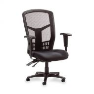 Lorell Executive High-Back Chair, Mesh Fabric, 28-1/2x28-1/2x45, BK