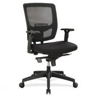 Lorell LLR84562 Executive Mesh Adjustable Height Mid-Back Chair, 5 Height X 27.2 Width X 63.8 Length