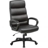 Lorell LLR41843 Soho High-Back Leather Executive Chair Black