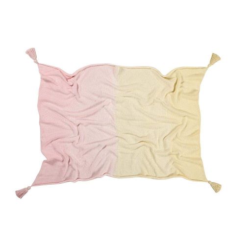  Lorena Canals Baby Ombre Vanilla-Soft Cotton Blanket, Pink