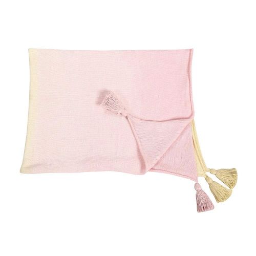  Lorena Canals Baby Ombre Vanilla-Soft Cotton Blanket, Pink