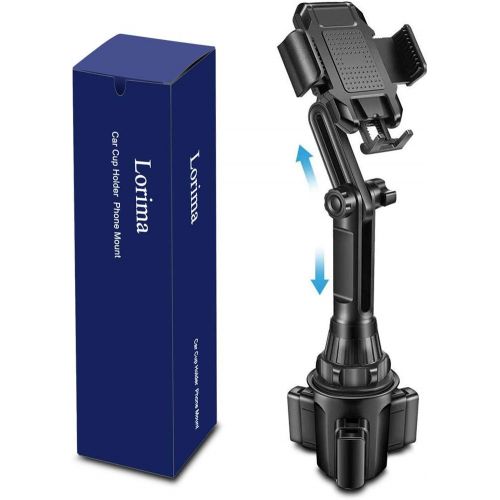  [아마존베스트]Lorima Car Cup Holder Phone Mount -Adjustable Cupholder Cell Phone Holder for Smartphone iPhone 11 Pro/XR/Xs/XS Max/X/8/7Plus/Galaxy/Xperia/Samsung