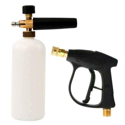  Lorsoul Hochdruck-Auto-Waschmaschine Gun mit Flasche 1L & 1/4 Outlet Quick Disconnect