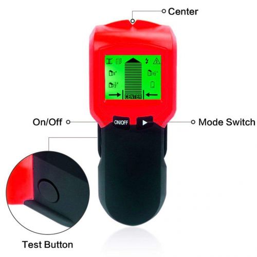  Lorsoul Stud Wand-Detektor mit LCD-Display & Akustische Anzeige, Stud Finder, Multifunktionsscanner fuer Wand, Decke, Boden, Zentrum-Finding