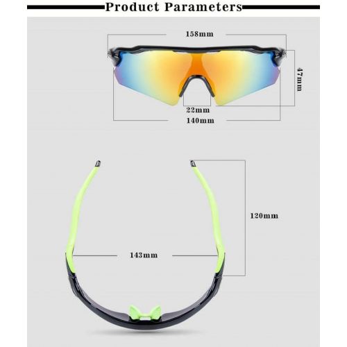  [아마존베스트]Lorsoul UV400 Polarized Sunglasses Sports Glasses with 5 Interchangeable Lenses for Men Women Outdoor Sports Cycling Golf Fishing Baseball Running