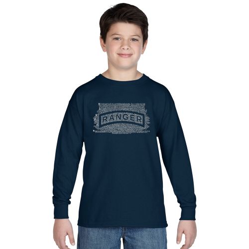  Los Angeles Pop Art Boys The U.S. Ranger Creed Long-sleeve T-shirt by Los Angeles Pop Art