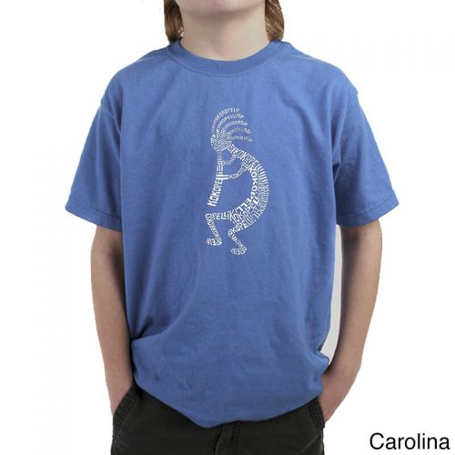  Los Angeles Pop Art Boys Kokopelli Multicolor Cotton T-shirt by Los Angeles Pop Art