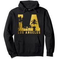 Los Angeles LA Vintage Apparel Co. Los Angeles LA Vintage California Palm trees Pullover Hoodie