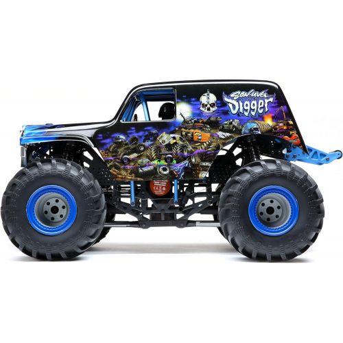  Losi RC Truck LMT 4WD Solid Axle Monster Truck RTR (Battery and Charger Not Included), Son-uva Digger, LOS04021T2