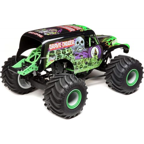  Losi RC Truck LMT 4WD Solid Axle Monster Truck RTR (Battery and Charger Not Included), Grave Digger, LOS04021T1