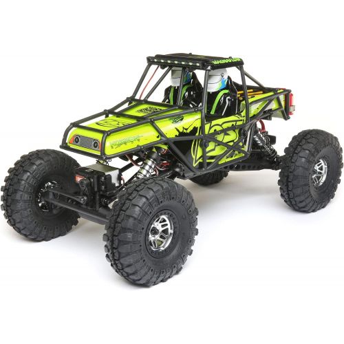  Losi 1/10 Night Crawler SE 4WD Rock Crawler Brushed RTR, Green, LOS03015T2