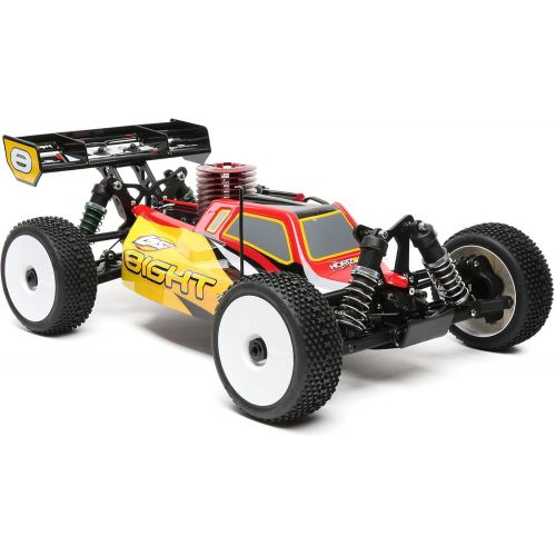  Losi RC Car 8IGHT Nitro RTR (Nitromethane Fuel, Dispenser, Charger and Glow Igniter not Included): 1/8 4WD Buggy, LOS04010V2