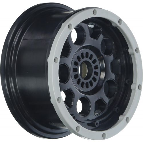  Team Losi Los Wheel Black; Bead Lock Silver (2): Dbxl E