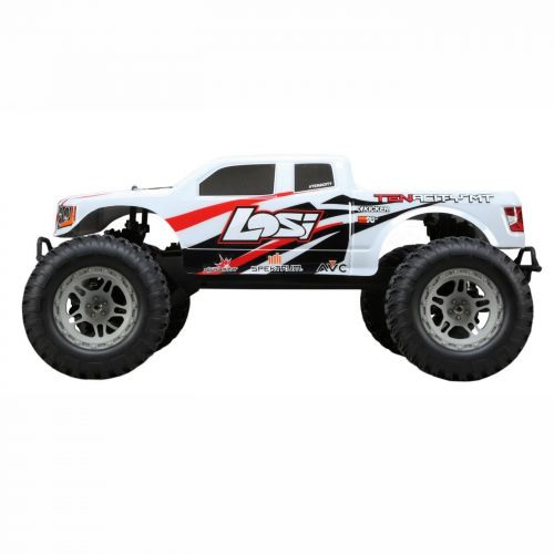  Losi 1/10 Tenacity 4WD RC Monster Truck Brushless RTR with AVC, White