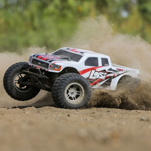  Losi 1/10 Tenacity 4WD RC Monster Truck Brushless RTR with AVC, White