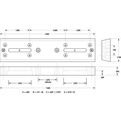  Losmandy V-Series Dovetail Plate (14