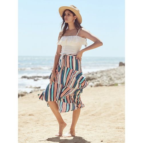  Lost and Wander Lost + Wander Santorini Ruffle Skirt