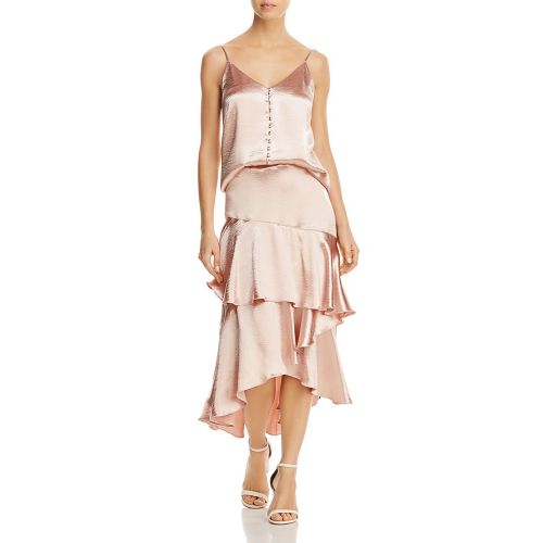  Lost and Wander Lost + Wander Mademoiselle Ruffled Satin Skirt