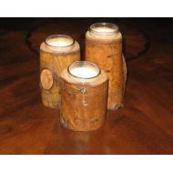 LostLakeTradingCo Wooden Votive Candle Holders