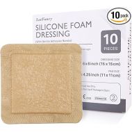 LotFancy Silicone Foam Dressing, 6