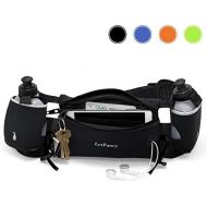 [아마존베스트]LotFancy Running Hydration Belt Free 2 Water Bottle (BPA Free), Waist Belt Unisex Comfortable and Breathable, Best Partner for Marathon, Jogging, Cycling, Climbing, Camping and Mor