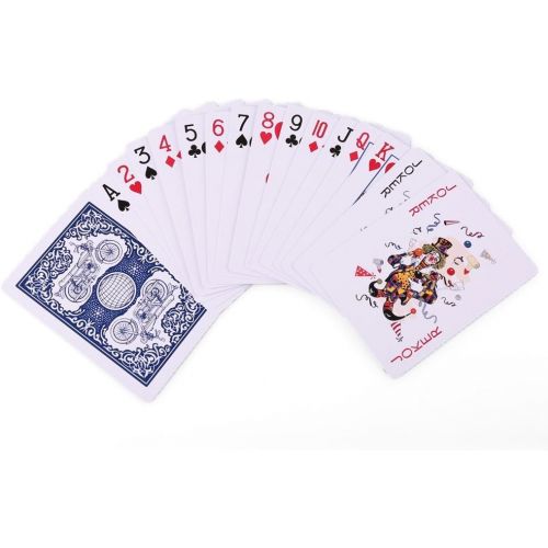  [아마존베스트]LotFancy Playing Cards, Poker Size Standard Index, 12 Decks of Cards (6 Blue and 6 Red), for Blackjack, Euchre, Canasta, Pinochle Card Game