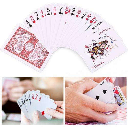  [아마존베스트]LotFancy Playing Cards, Poker Size Standard Index, 12 Decks of Cards (6 Blue and 6 Red), for Blackjack, Euchre, Canasta, Pinochle Card Game