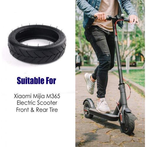  LotFancy 8 1/2 x 2 Pneumatic Tire Fit for Xiaomi Mijia M365 Electric Scooter, 8.5 Inches Front/Rear Scooter Tire Solid Replacement