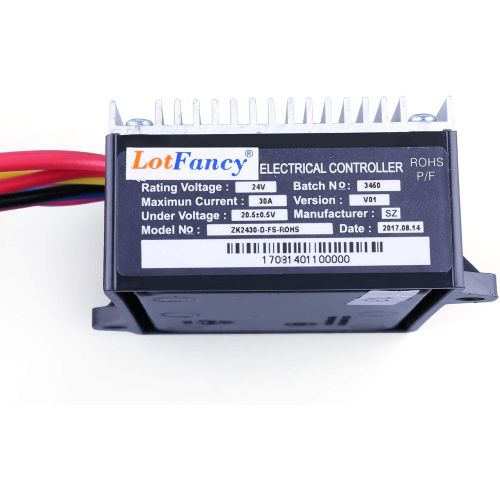  LotFancy 24V Controller, 4-Wire Throttle, Model: ZK2430-D-FS-ROHS, Fits for Razor E200(V24+), E300(V20+), MX350 MX400 Dirt Rocket(V33+), Pocket Rocket(V27+), Pocket Mod(V45+), RX20