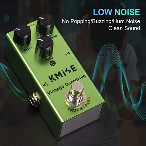  lotmusic Electric Guitar Effects Pedal Mini Single Type DC 9V True Bypass Vintage Overdrive(Light Green)