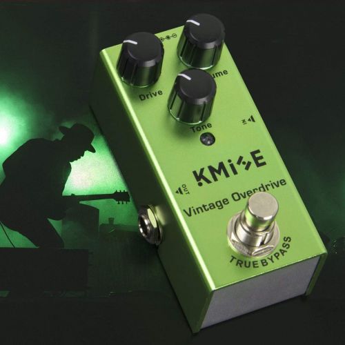  lotmusic Electric Guitar Effects Pedal Mini Single Type DC 9V True Bypass Vintage Overdrive(Light Green)