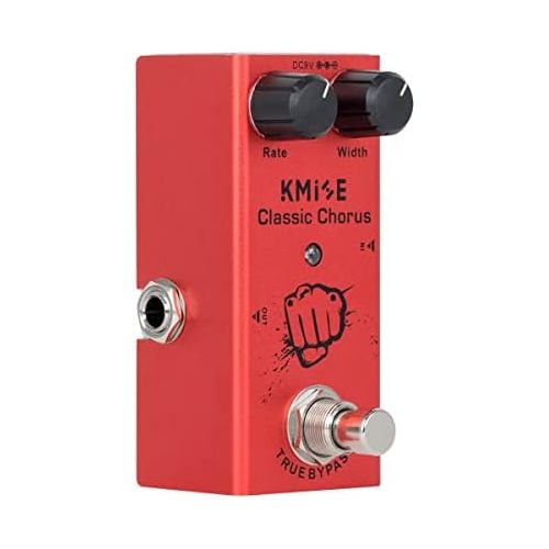  lotmusic Electric Guitar Effects Pedal Mini Single Type DC 9V True Bypass Classic Chorus (Red)