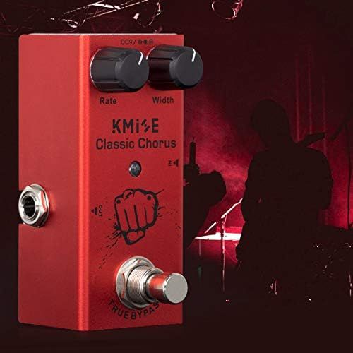  lotmusic Electric Guitar Effects Pedal Mini Single Type DC 9V True Bypass Classic Chorus (Red)