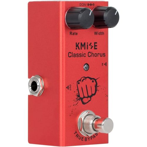  lotmusic Electric Guitar Effects Pedal Mini Single Type DC 9V True Bypass Classic Chorus (Red)