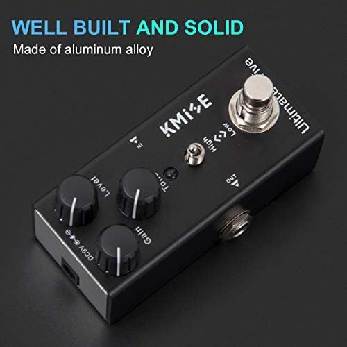  lotmusic Electric Guitar Effects Pedal Mini Single Type DC 9V True Bypass Ultimate Drive(Black)