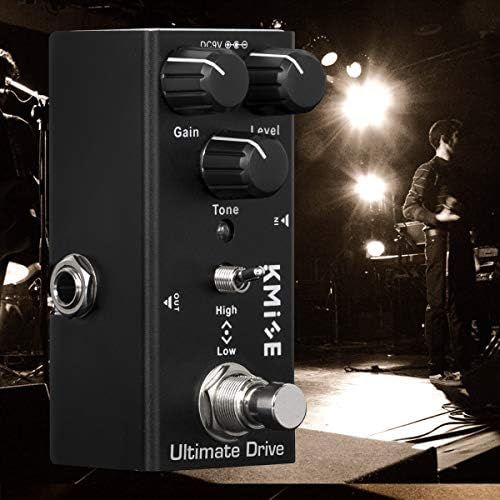  lotmusic Electric Guitar Effects Pedal Mini Single Type DC 9V True Bypass Ultimate Drive(Black)