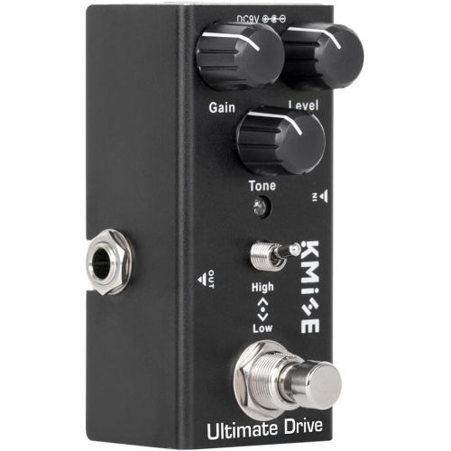  lotmusic Electric Guitar Effects Pedal Mini Single Type DC 9V True Bypass Ultimate Drive(Black)