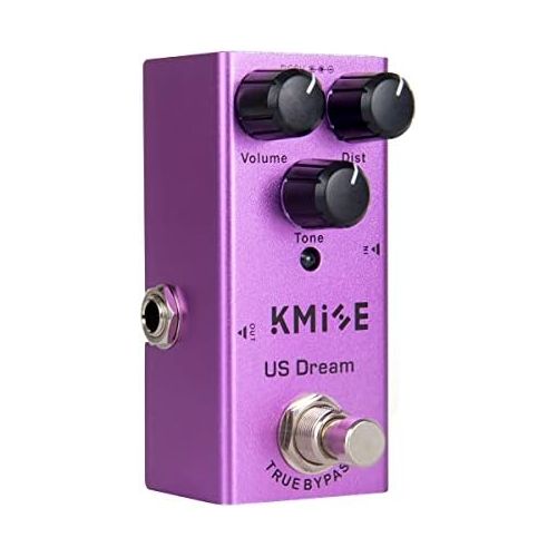  lotmusic Electric Guitar Effects Pedal Mini Single Type DC 9V True Bypass US Dream(Purple)