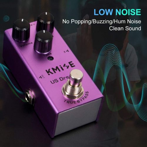  lotmusic Electric Guitar Effects Pedal Mini Single Type DC 9V True Bypass US Dream(Purple)