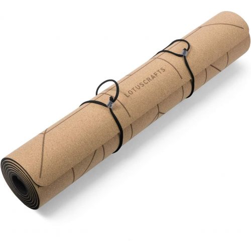  [아마존베스트]Lotuscrafts Cork Yoga Mat, Non-Slip Sweat-Resistant Surface, 100% Recyclable Materials, Yoga Mat made of Cork & TPE, Ideal for Hot Yoga, Good Grip & Very Light, 183 x 66 x 0.5 cm