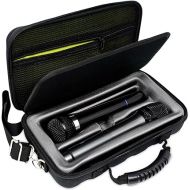 LOUDmouth Dual Wireless Microphone Case | Hard Shell Travel EVA Storage Box for Two Wireless Mics | Hardshell Carrying Case | CASE ONLY | 12.5