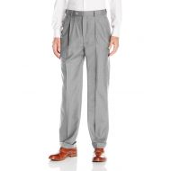 Louis+Raphael Louis Raphael Mens Luxe 100% Wool Pleated Dress Pant with Hidden Extension Waist Band