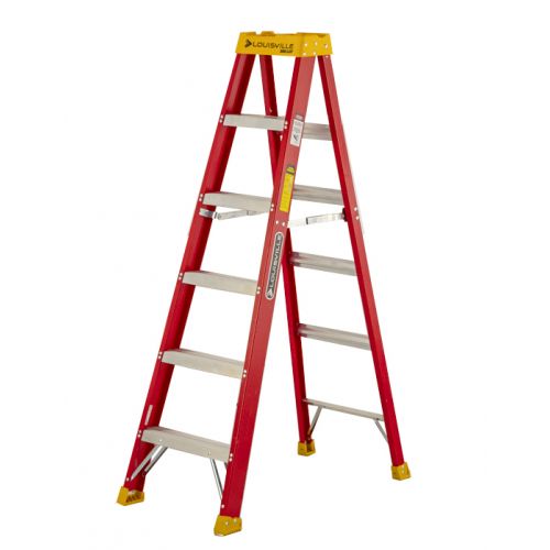  Louisville Ladder L-3016-08 8 ft. Fiberglass Step Ladder, Type IA, 300 lbs. Load Capacity