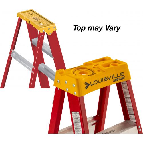  Louisville Ladder L-3016-08 8 ft. Fiberglass Step Ladder, Type IA, 300 lbs. Load Capacity