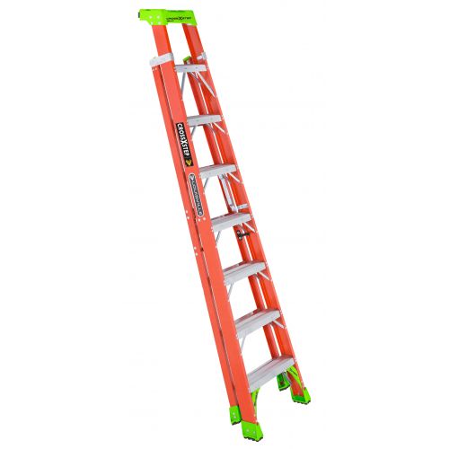  Louisville Ladder FXS1508 8 ft. Fiberglass Cross Step Ladder, Type IA, 300 Lbs Load Capacity