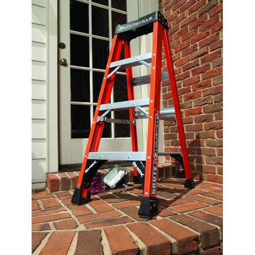  Louisville Ladder 6-Foot Fiberglass Step Ladder, 375-Pound Capacity, FS1406HD