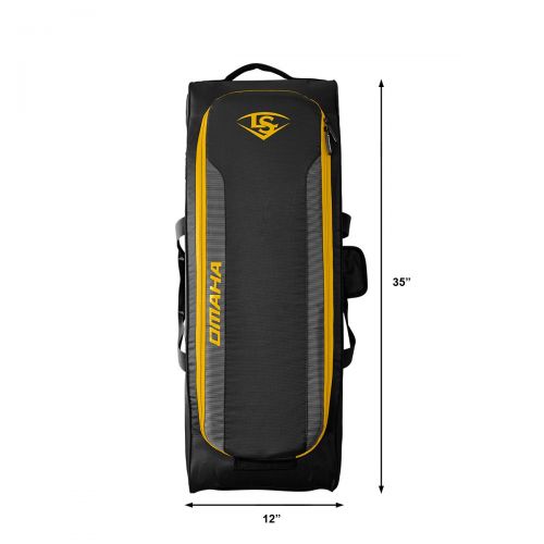  Louisville Slugger Omaha Rig BaseballSoftball Wheel Bag