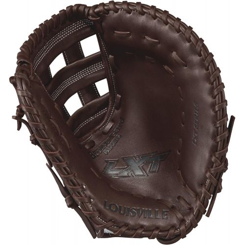  Louisville Slugger LXT First Base Gloves, Right Hand, 13, Dark Brown/White